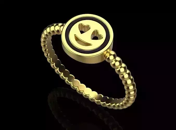 ring smiley 3D print model