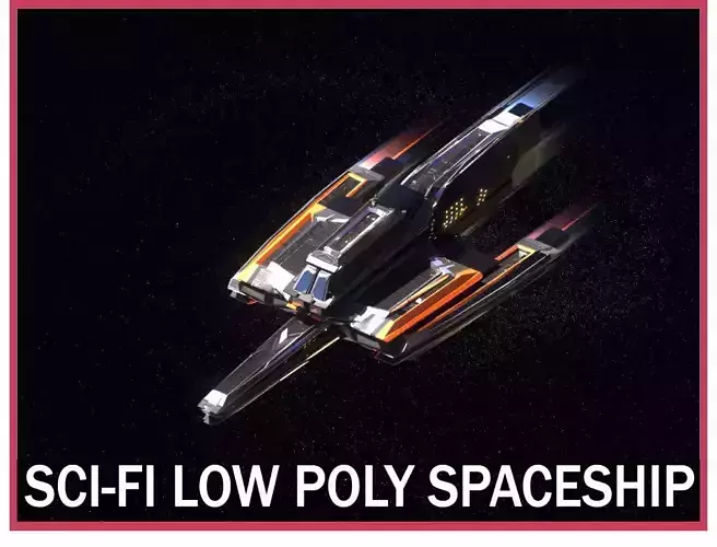 Lowpoly Sci-Fi Spaceship Space Ship Sci-Fi Air Craft Low Poly 18 Low-poly 3D model Lowpoly Sci-Fi Spaceship Space Ship Sci-Fi Air Craft Low Poly 18 Low-poly 3D model