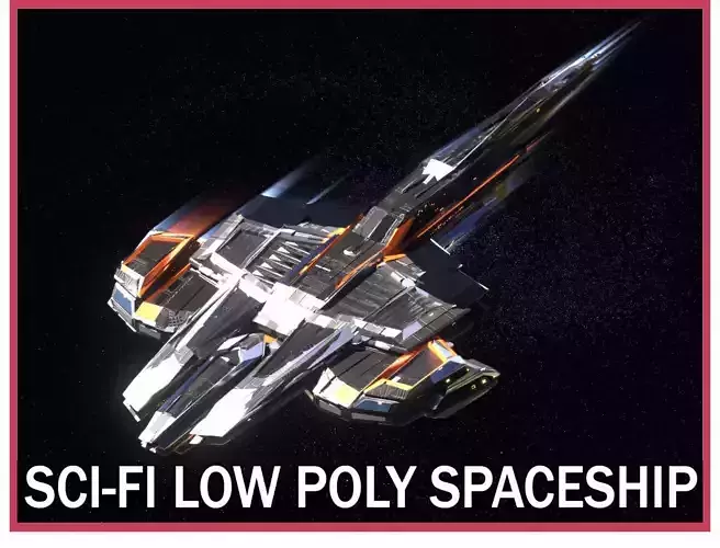 Lowpoly Sci-Fi Spaceship Space Ship Sci-Fi Air Craft Low Poly 17 Low-poly 3D model Lowpoly Sci-Fi Spaceship Space Ship Sci-Fi Air Craft Low Poly 17 Low-poly 3D model