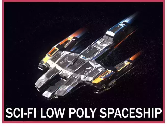 Lowpoly Sci-Fi Spaceship Space Ship Sci-Fi Air Craft Low Poly 16 Low-poly 3D model Lowpoly Sci-Fi Spaceship Space Ship Sci-Fi Air Craft Low Poly 16 Low-poly 3D model