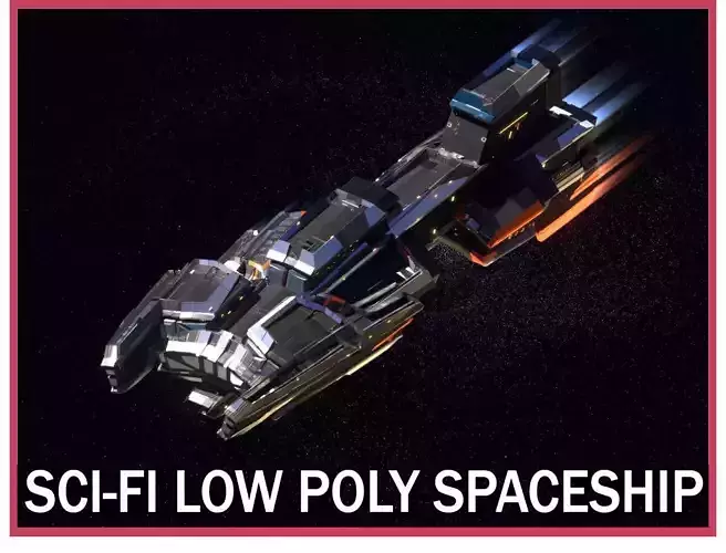 Lowpoly Sci-Fi Spaceship Space Ship Sci-Fi Air Craft Low Poly 14 Low-poly 3D model Lowpoly Sci-Fi Spaceship Space Ship Sci-Fi Air Craft Low Poly 14 Low-poly 3D model