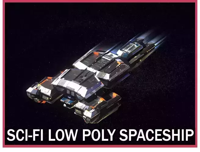 Lowpoly Sci-Fi Spaceship Space Ship Sci-Fi Air Craft Low Poly 13 Low-poly 3D model Lowpoly Sci-Fi Spaceship Space Ship Sci-Fi Air Craft Low Poly 13 Low-poly 3D model