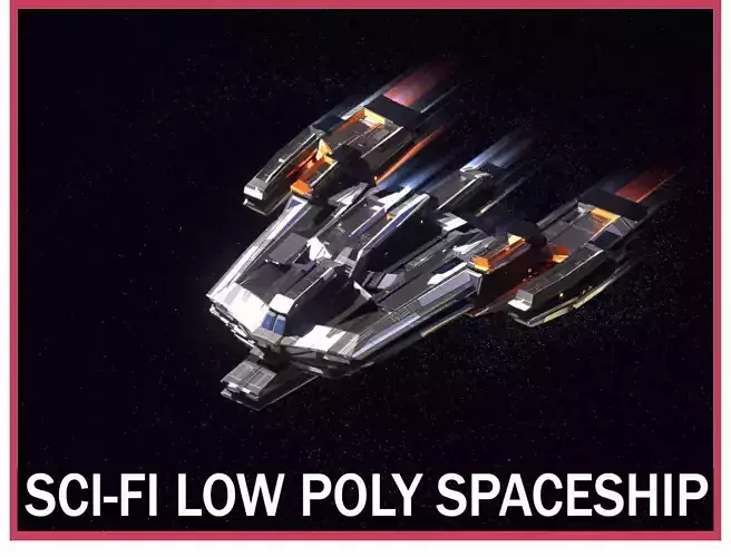 Lowpoly Sci-Fi Spaceship Space Ship Sci-Fi Air Craft Low Poly 12 Low-poly 3D model Lowpoly Sci-Fi Spaceship Space Ship Sci-Fi Air Craft Low Poly 12 Low-poly 3D model