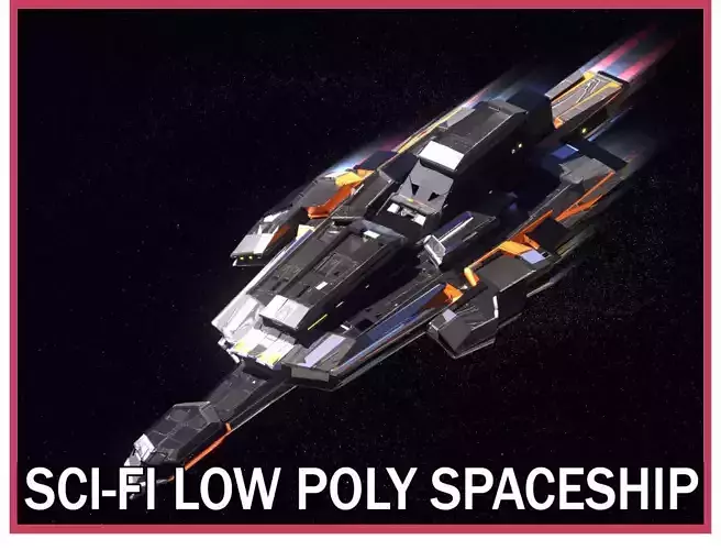 Lowpoly Sci-Fi Spaceship Space Ship Sci-Fi Air Craft Low Poly 11 Low-poly 3D model Lowpoly Sci-Fi Spaceship Space Ship Sci-Fi Air Craft Low Poly 11 Low-poly 3D model