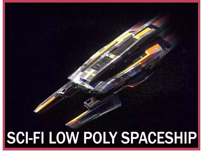 Lowpoly Sci-Fi Spaceship Space Ship Sci-Fi Air Craft Low Poly 2 Low-poly 3D model Lowpoly Sci-Fi Spaceship Space Ship Sci-Fi Air Craft Low Poly 2 Low-poly 3D model