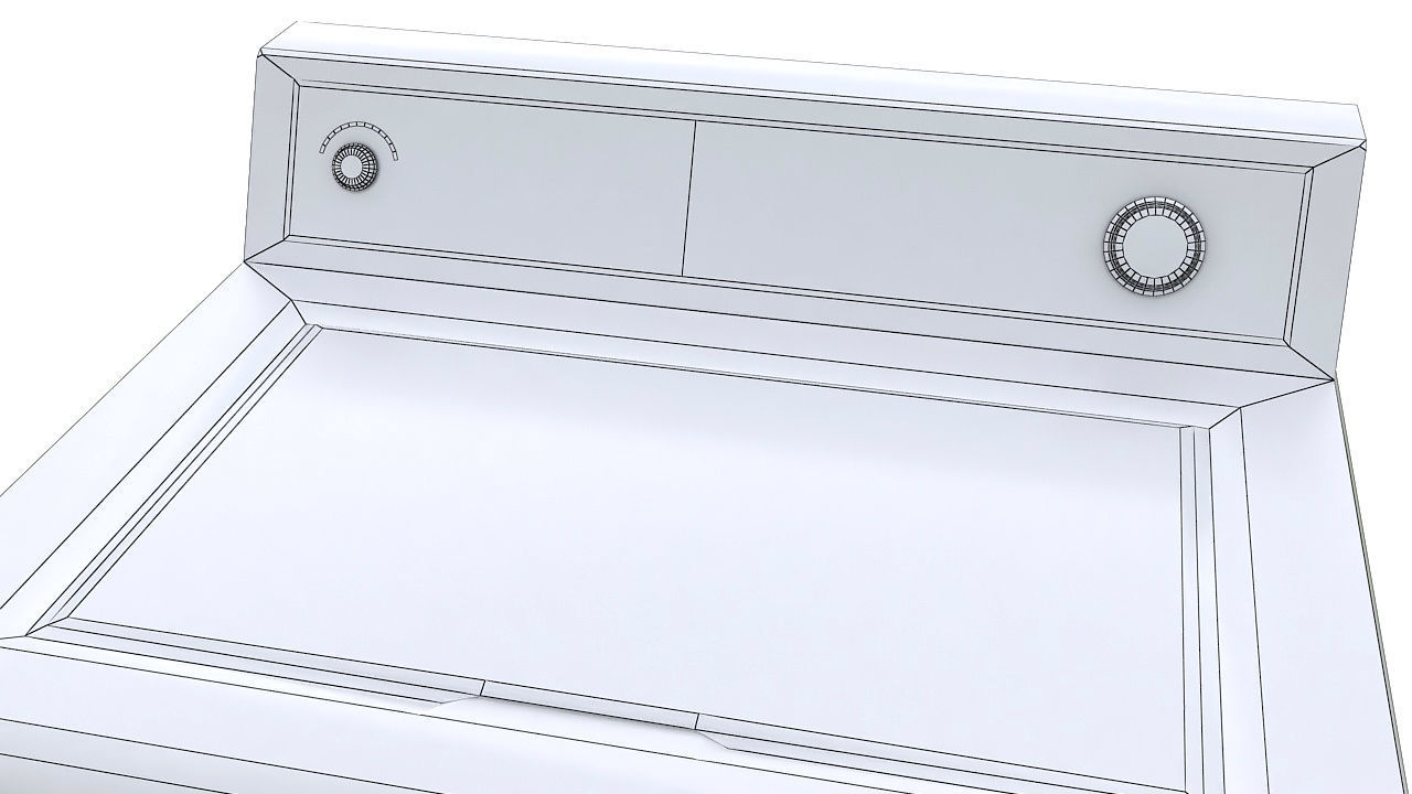 washing machine top load 3D model_11