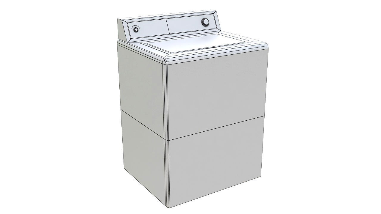 washing machine top load 3D model_7