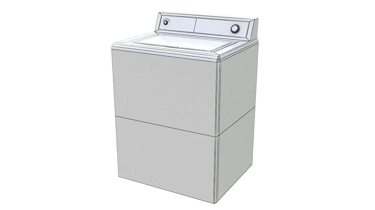 washing machine top load 3D model_6