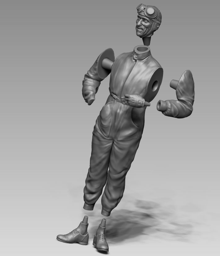 Car Driver Tazio Nuvolari 3D print model_21