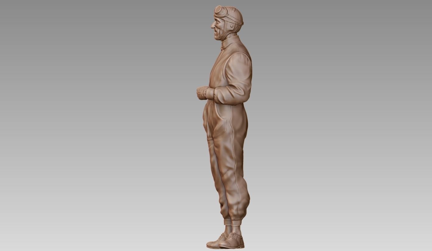 Car Driver Tazio Nuvolari 3D print model_19