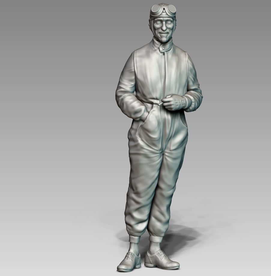 Car Driver Tazio Nuvolari 3D print model_7