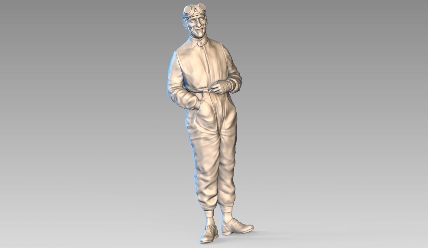 Car Driver Tazio Nuvolari 3D print model_14