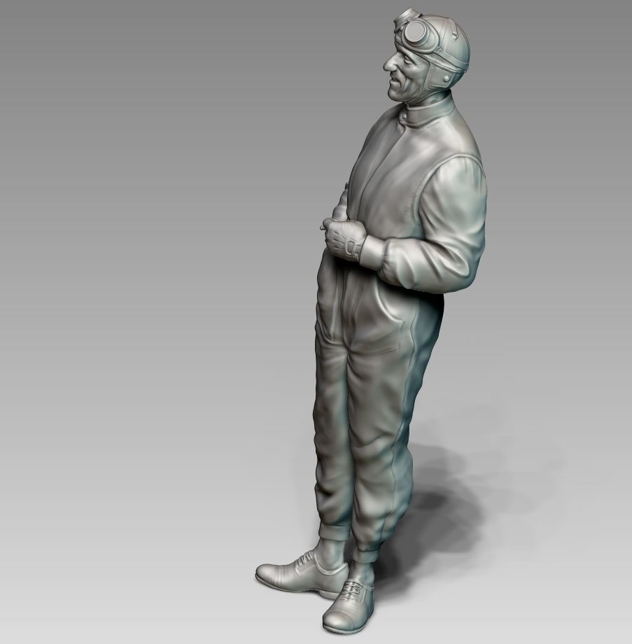 Car Driver Tazio Nuvolari 3D print model_6