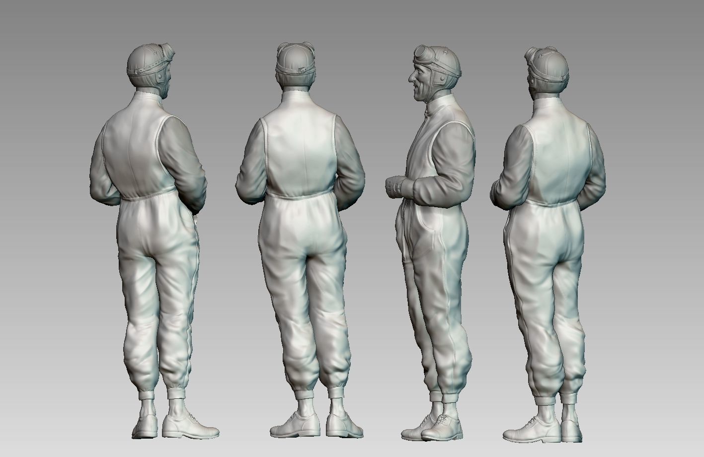 Car Driver Tazio Nuvolari 3D print model_9