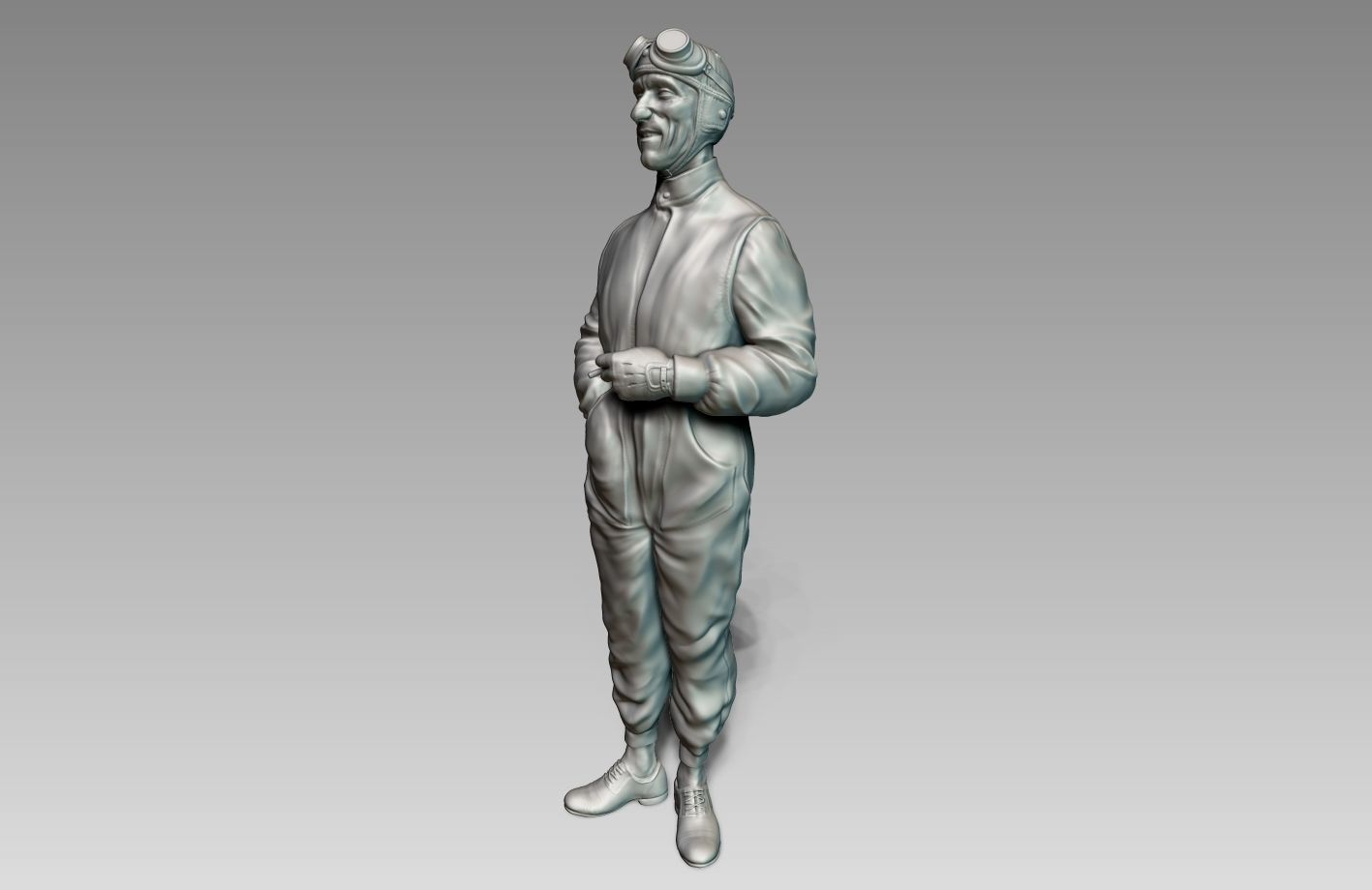 Car Driver Tazio Nuvolari 3D print model_2