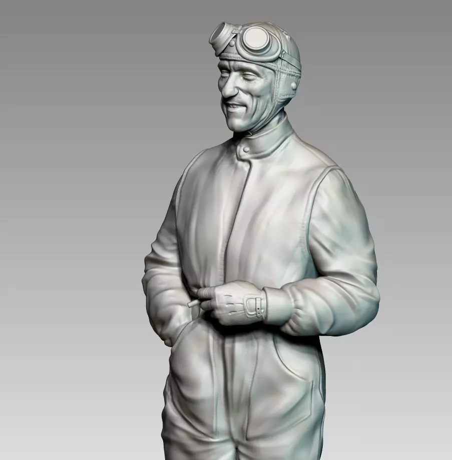 Car Driver Tazio Nuvolari 3D print model_0