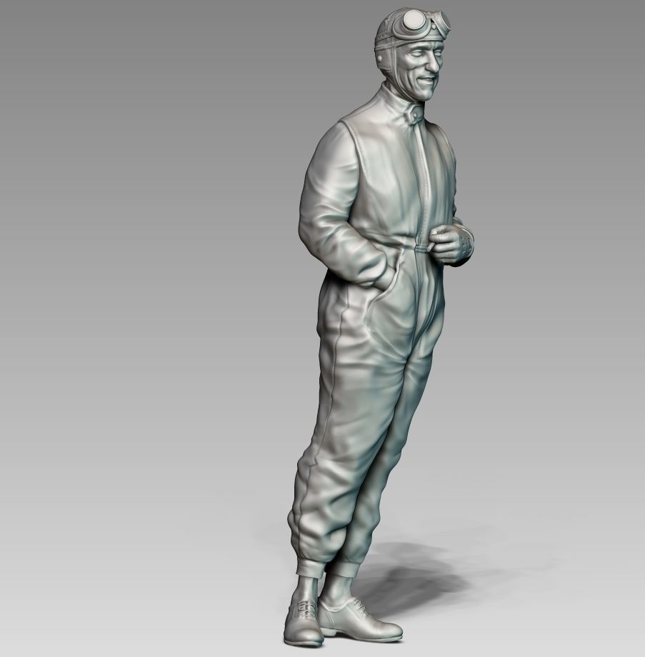 Car Driver Tazio Nuvolari 3D print model_8