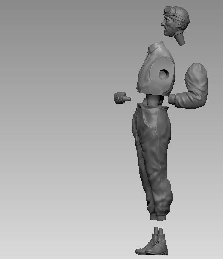 Car Driver Tazio Nuvolari 3D print model_22