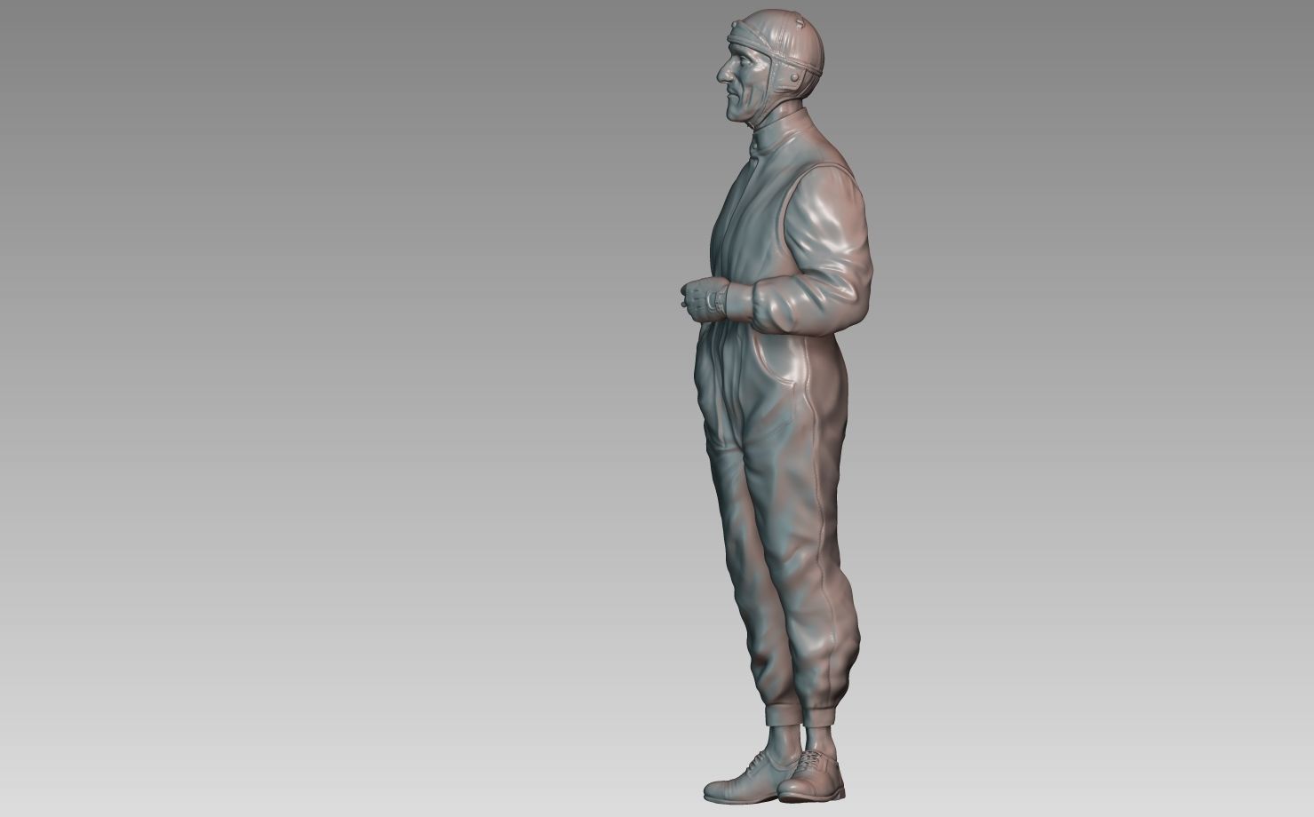Car Driver Tazio Nuvolari 3D print model_1