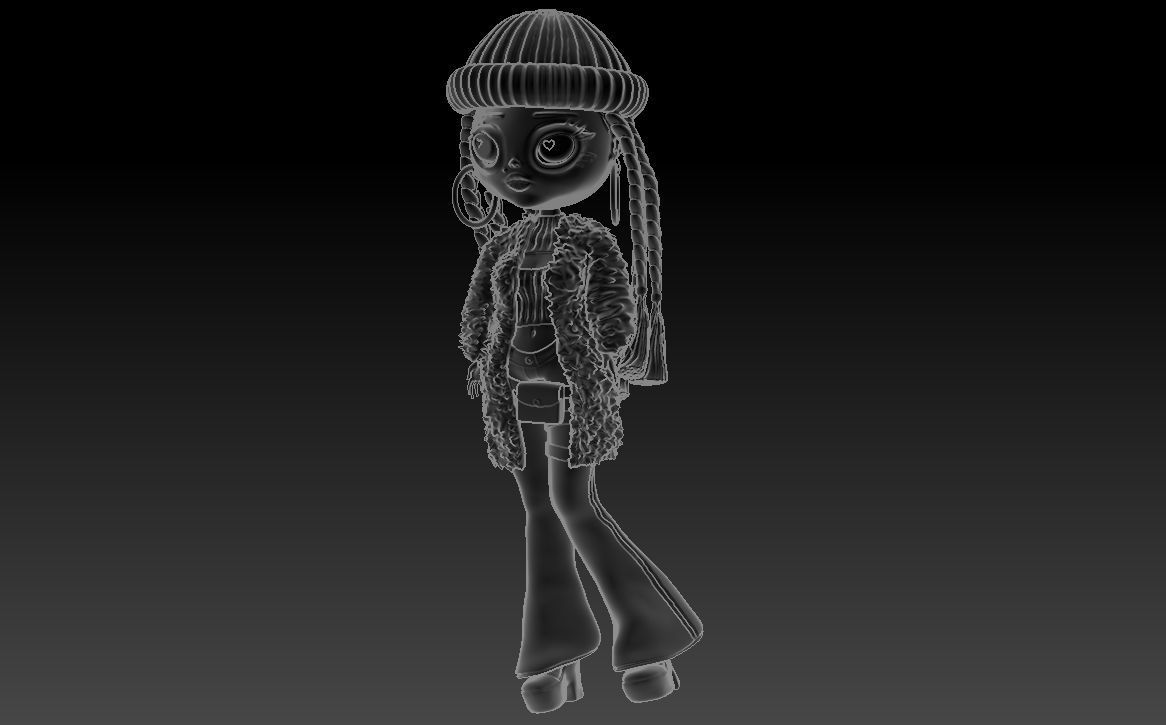 Lol doll adult 3D print model_8