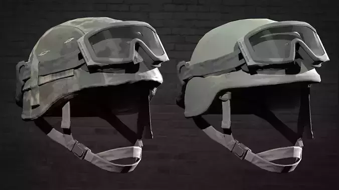 MILITARY  Game Ready PASGT Helmet Low-poly 3D model