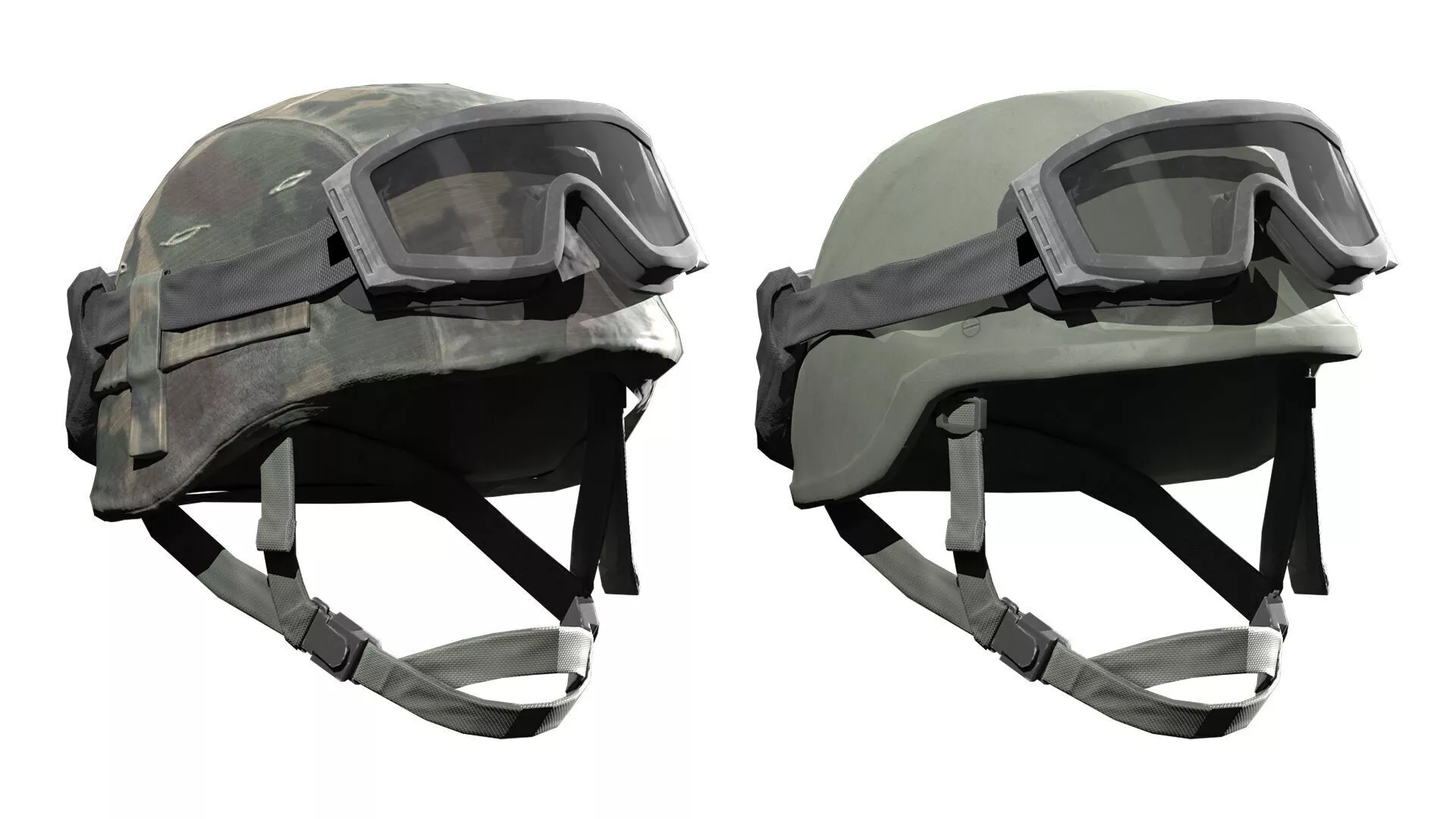 MILITARY Game Ready PASGT Helmet Low-poly 3D model