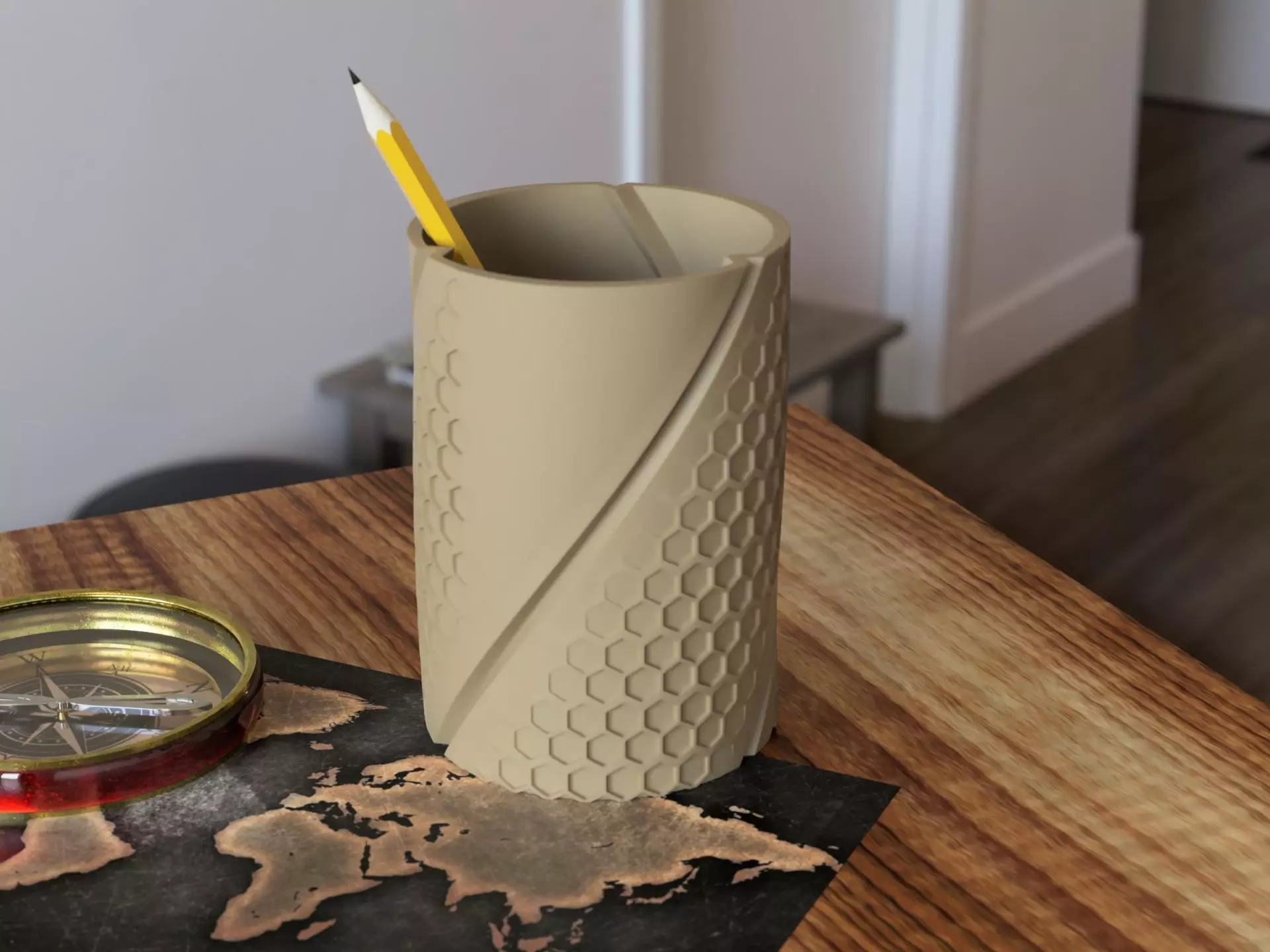 Pen holder - vase 09 3D print model