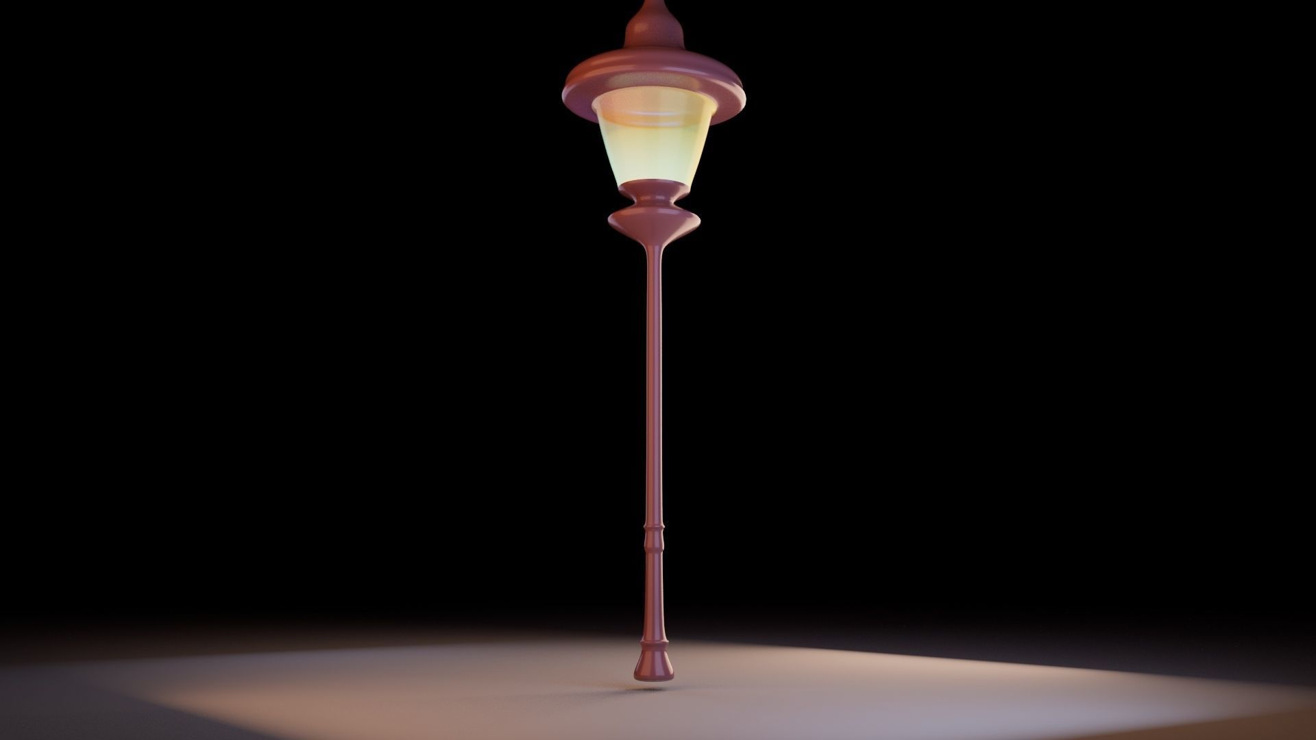 Street lamp  3D model_3