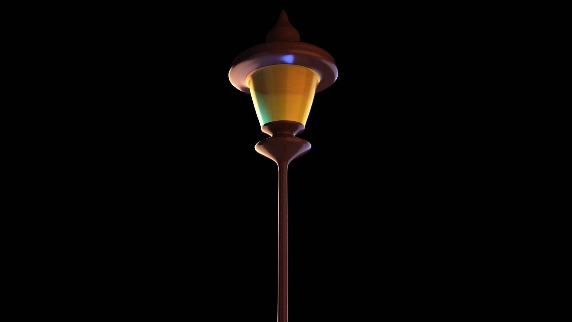 Street lamp  3D model_2