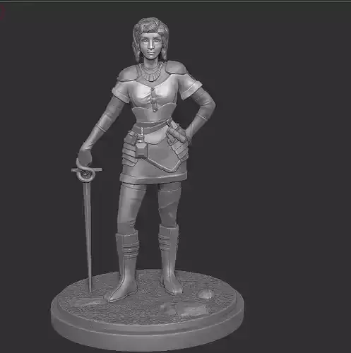 Human female priestess Sasha Krakorecka