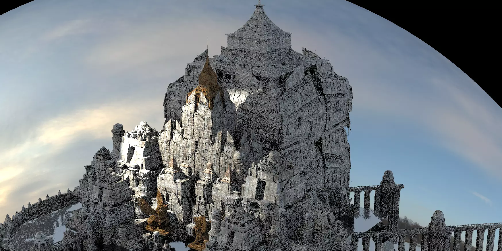 Celtic Great Tower Kit bash  3D model_0