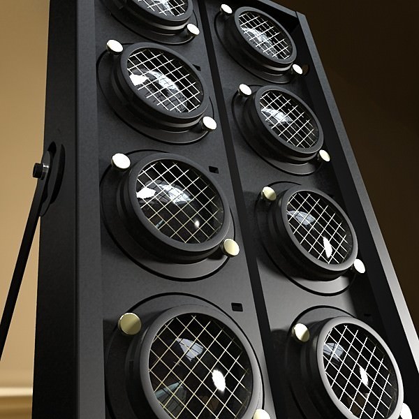 Moving Head LED Stage Light 03 3D model_5