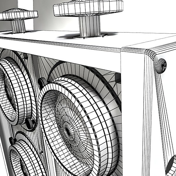 Moving Head LED Stage Light 03 3D model_9