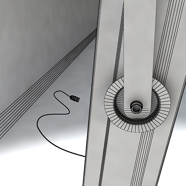 Moving Head LED Stage Light 03 3D model_10