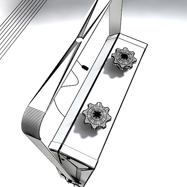 Moving Head LED Stage Light 03 3D model_8