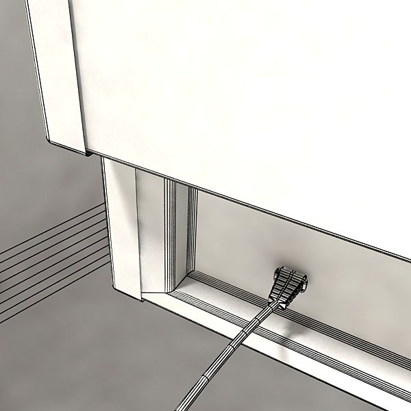 Moving Head LED Stage Light 03 3D model_11