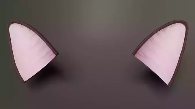 Cat ears   Low-poly 3D model