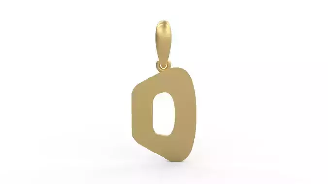 Initial Letters Pendant Exaggerate D