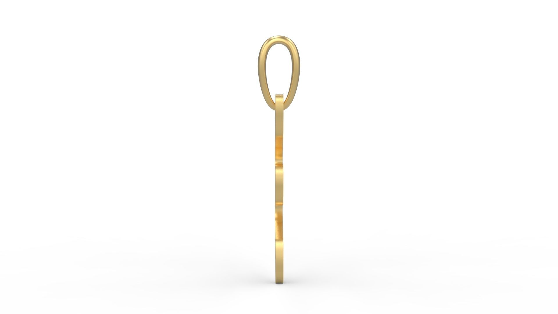 Initial Letters Pendant Exaggerate E 3D print model_2