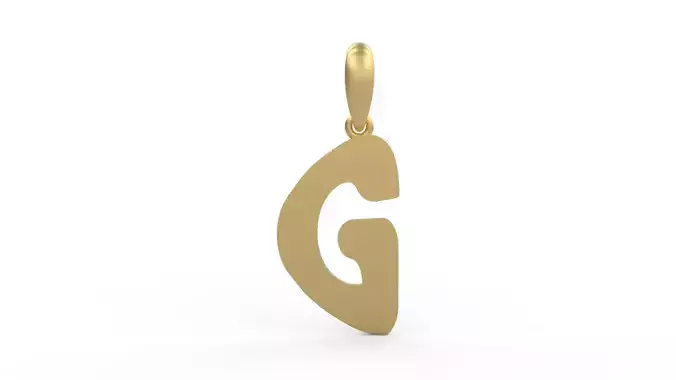 Initial Letters Pendant Exaggerate G