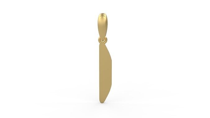 Initial Letters Pendant Exaggerate I 3D print model