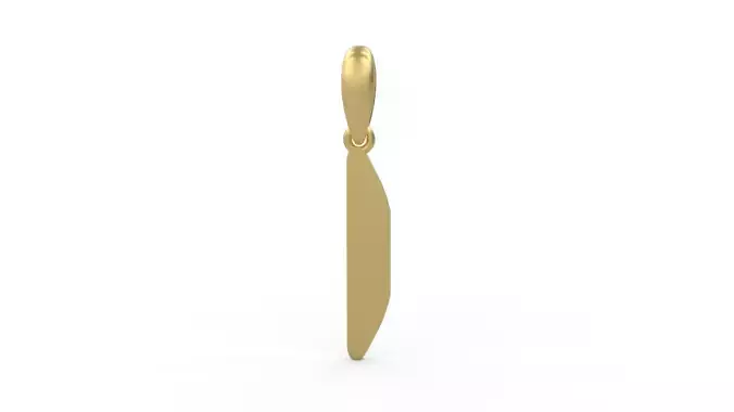 Initial Letters Pendant Exaggerate I