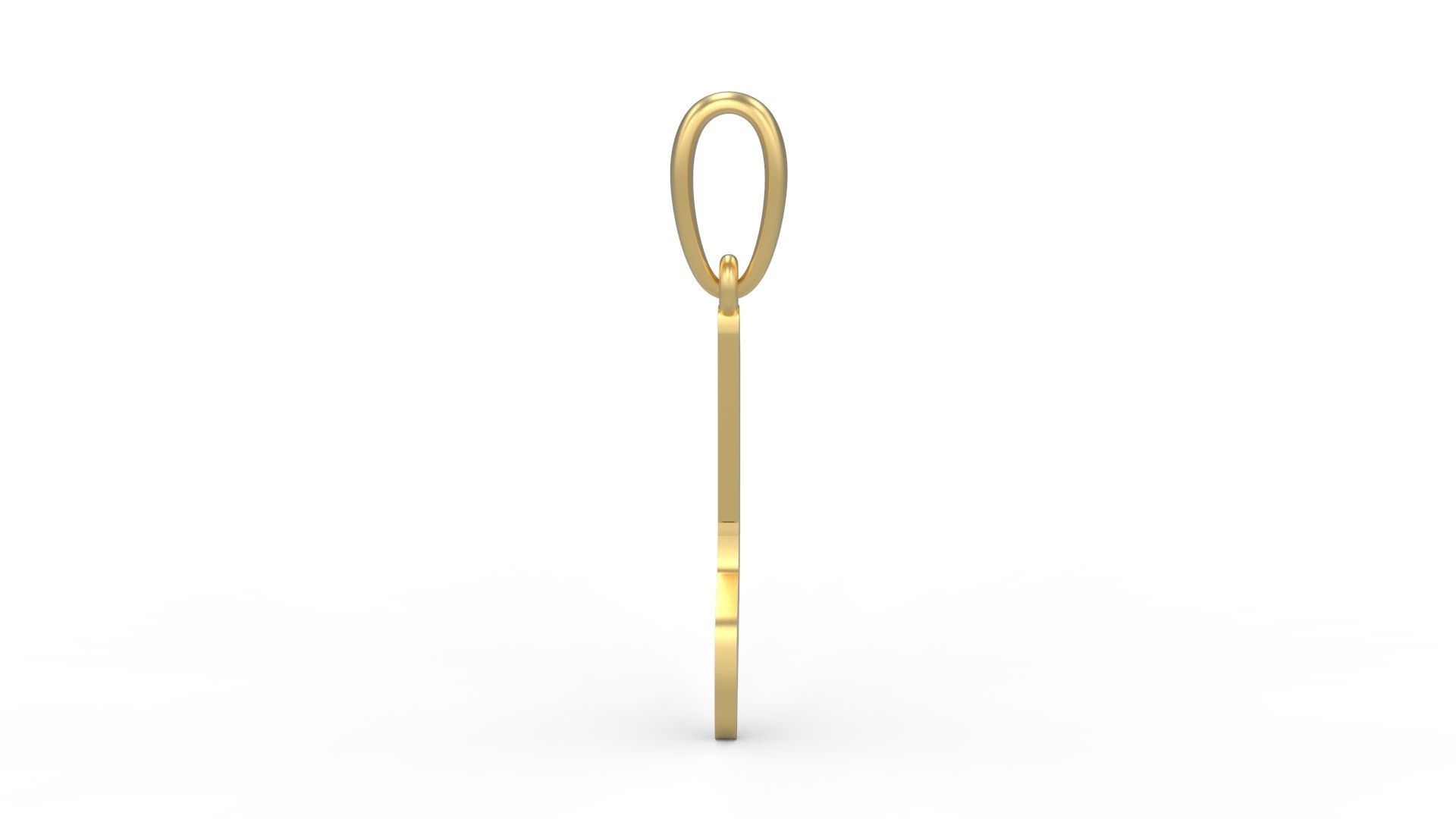 Initial Letters Pendant Exaggerate L 3D print model_2