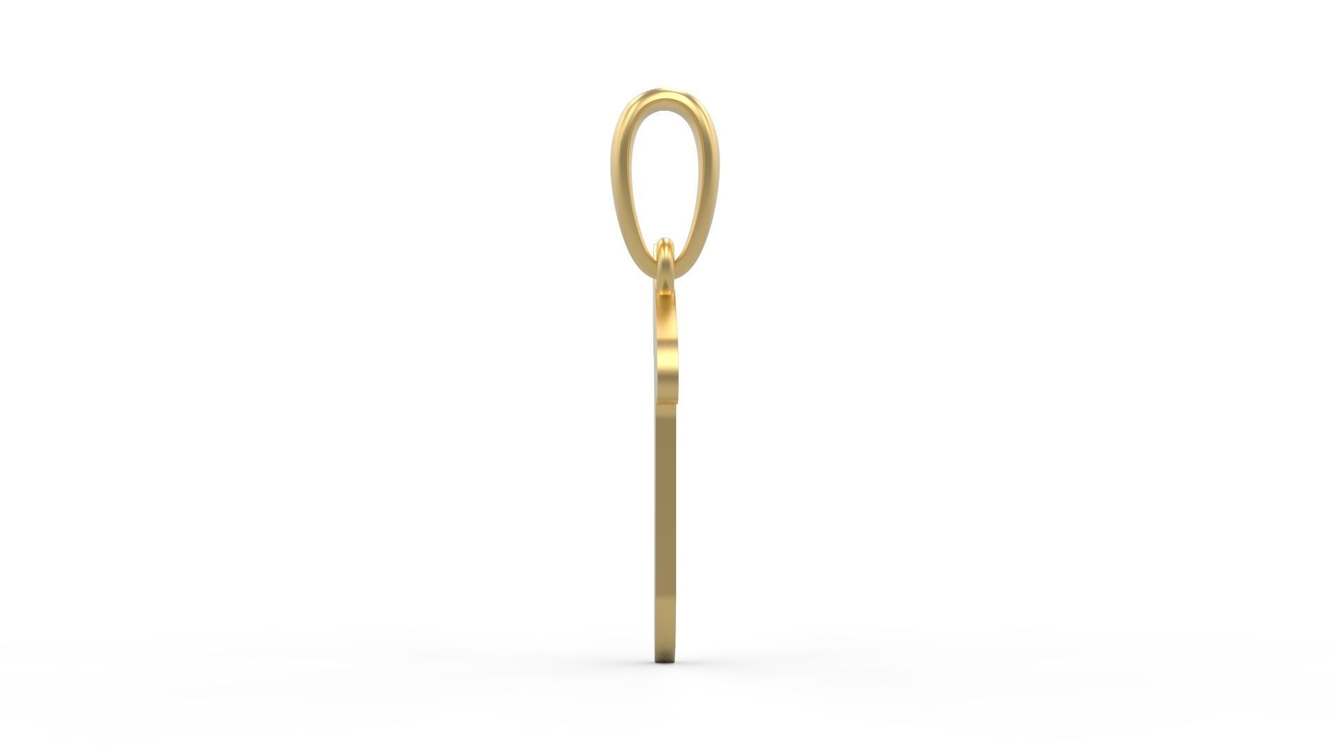 Initial Letters Pendant Exaggerate T 3D print model_2