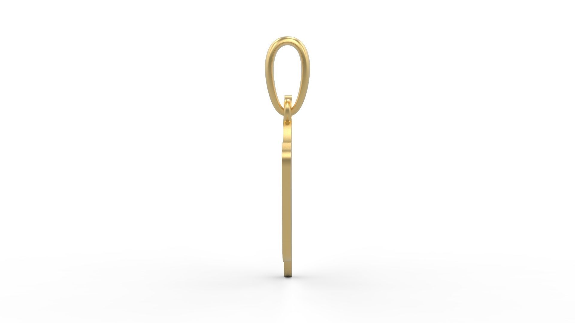 Initial Letters Pendant Exaggerate W 3D print model_2