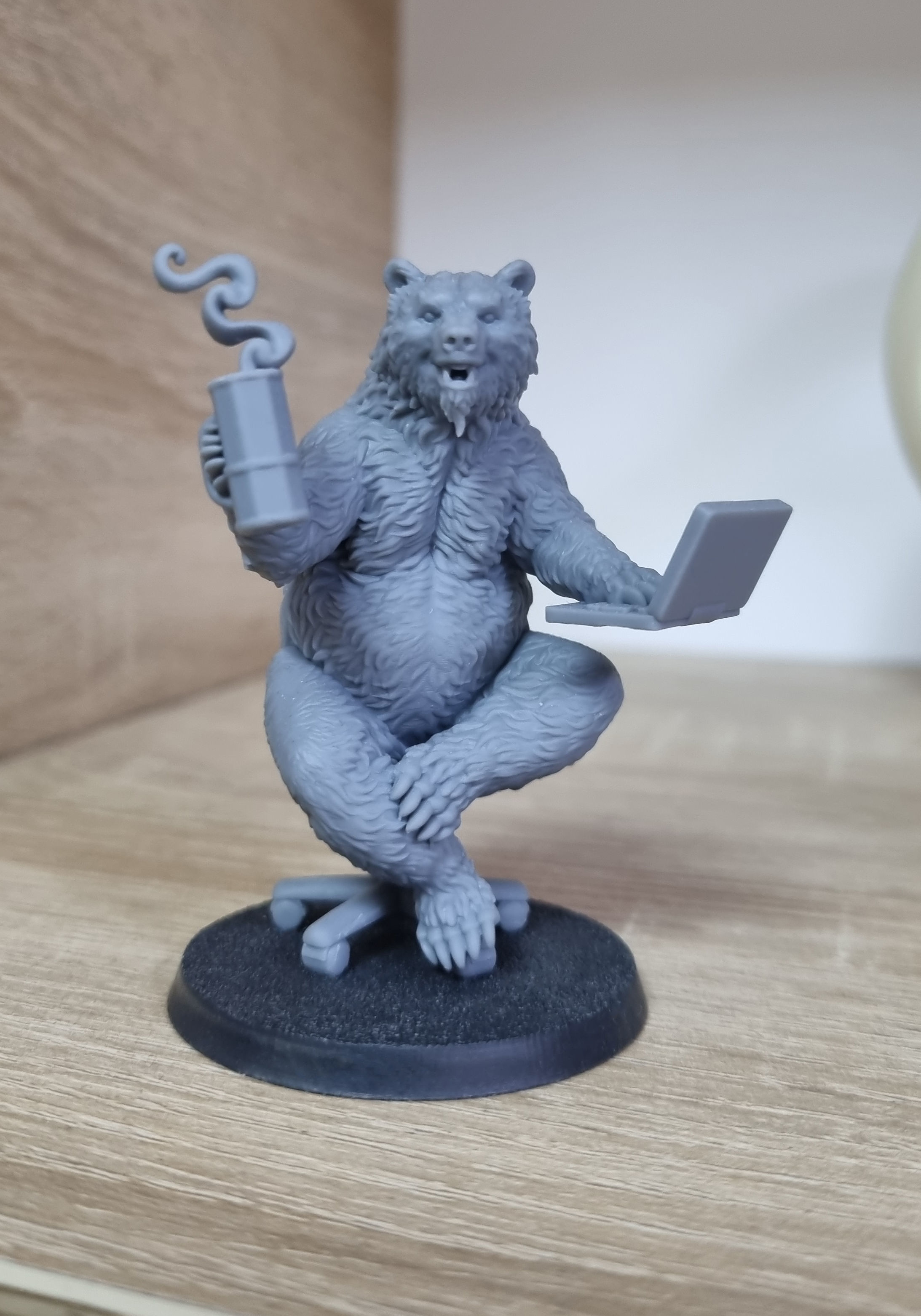 Office bear 3D print model_9
