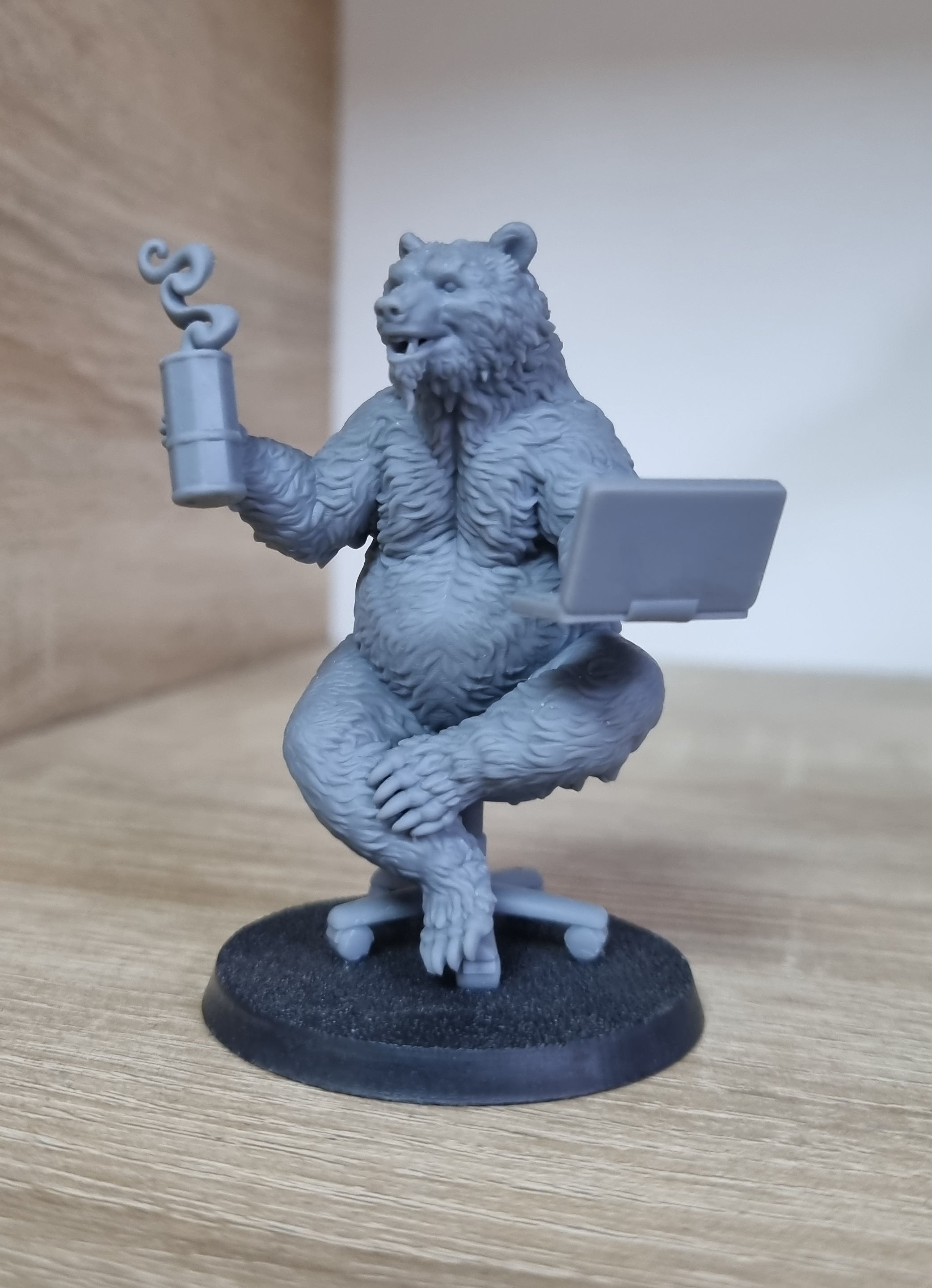 Office bear 3D print model_3