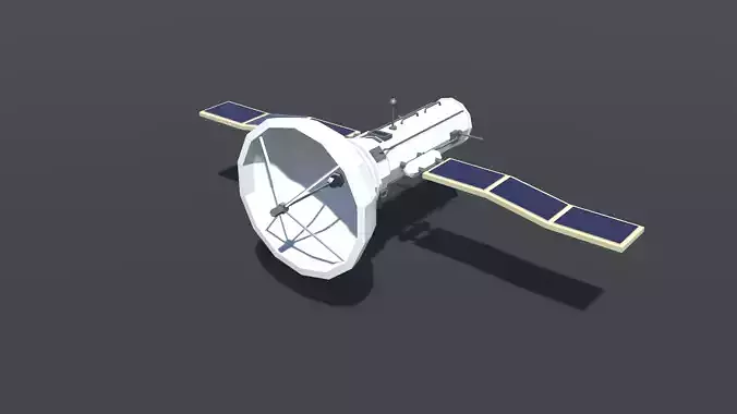 Satellite Lowpoly space station