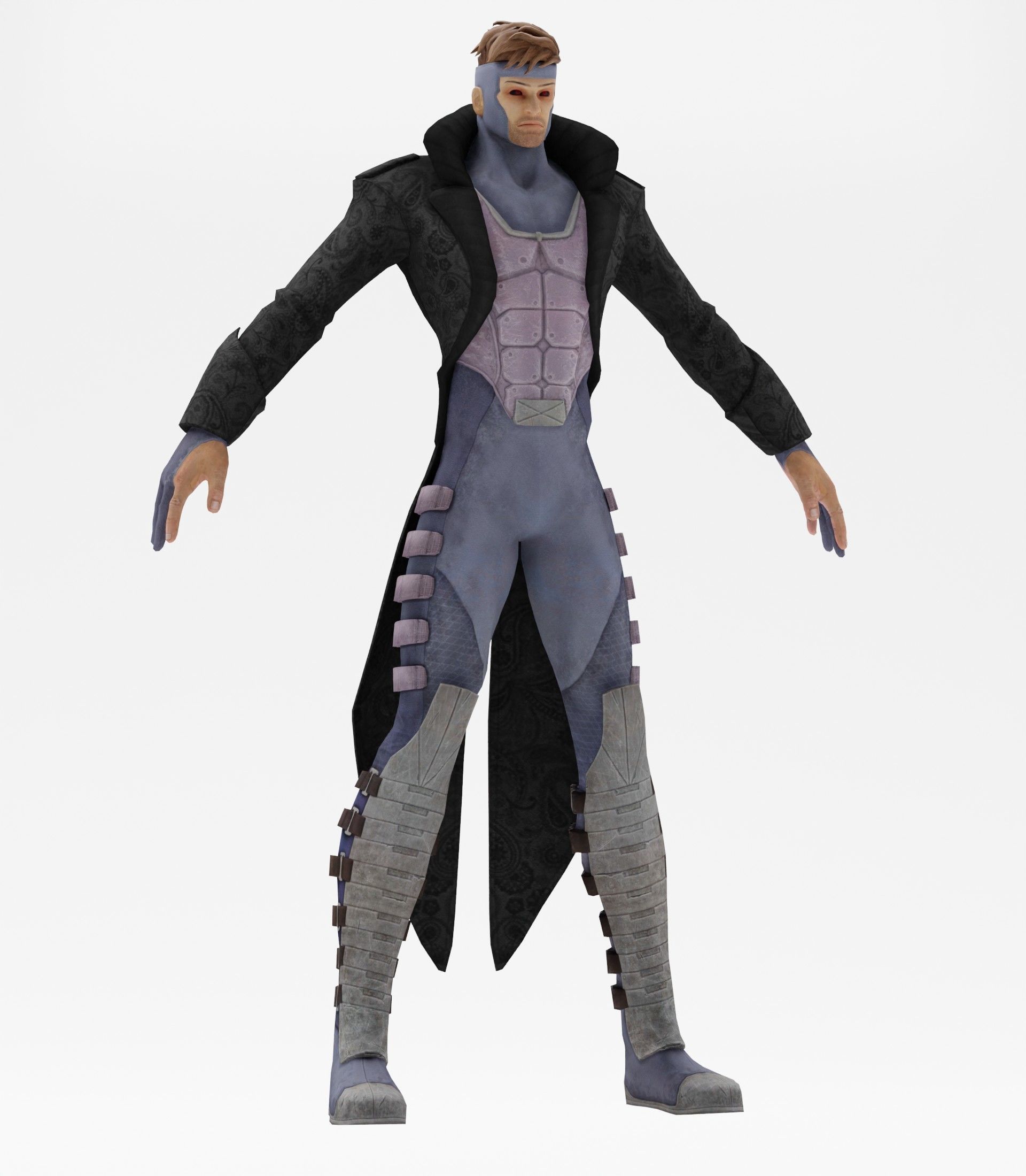 DJ Gambit Deadpool  3D model_1