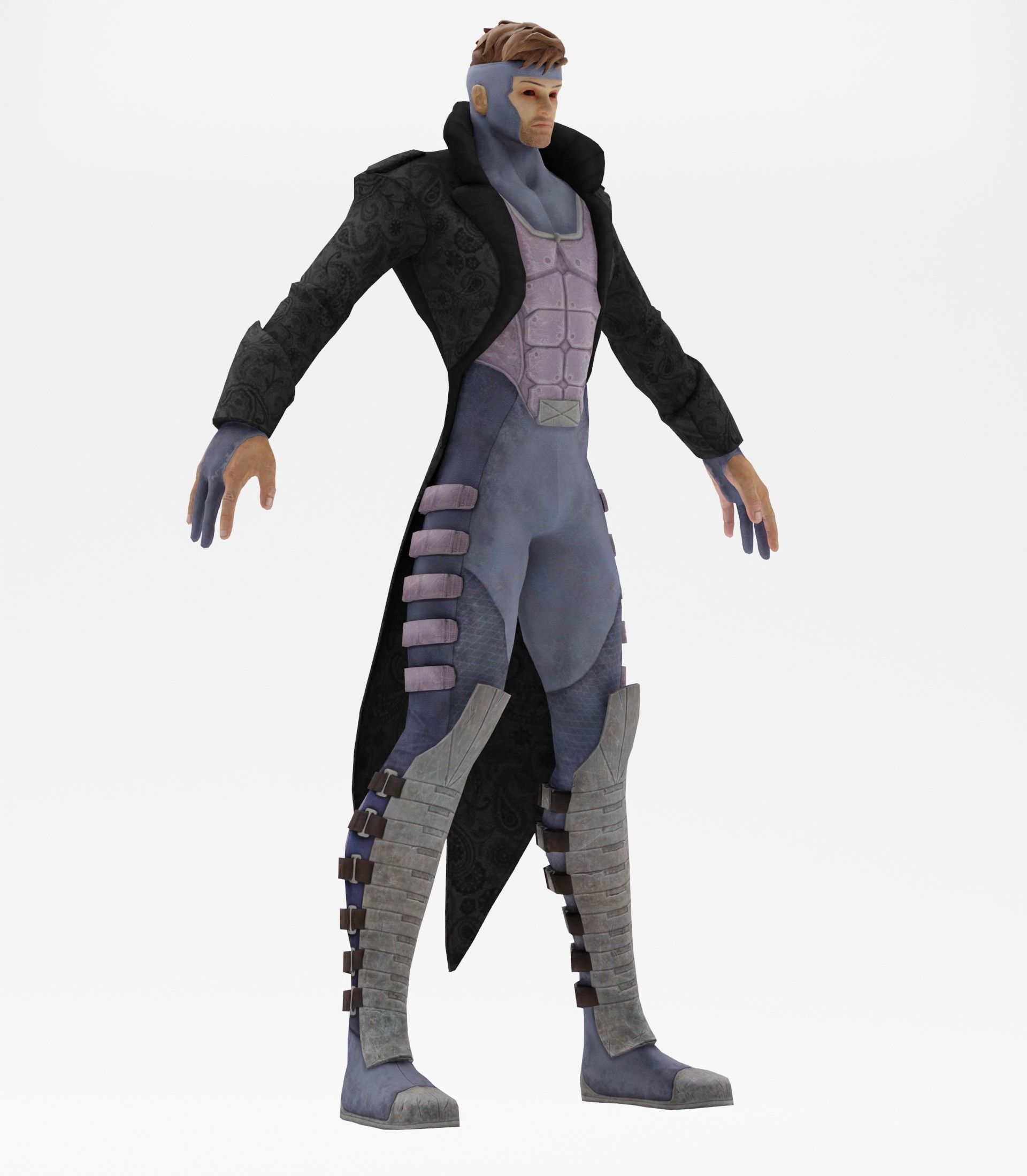 DJ Gambit Deadpool  3D model_2